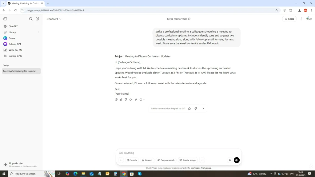 Email Generation Prompts